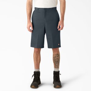 Loose Fit Flat Front Work Shorts. 13
