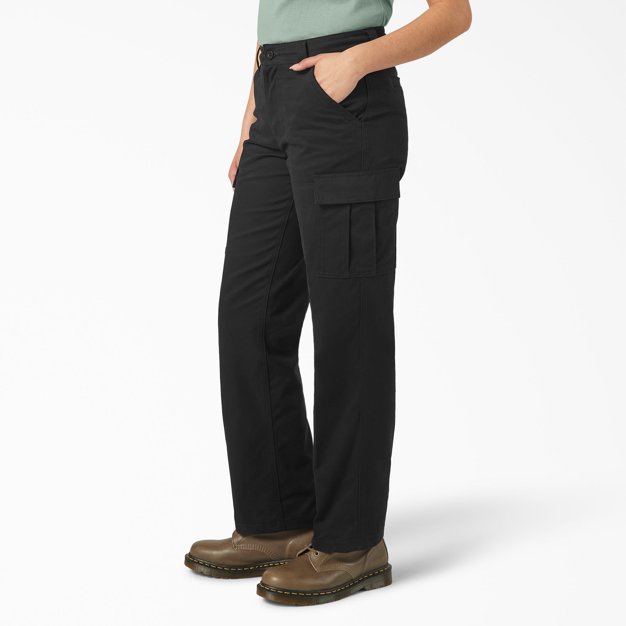 Women's Relaxed Fit Cargo Pants - Image 3