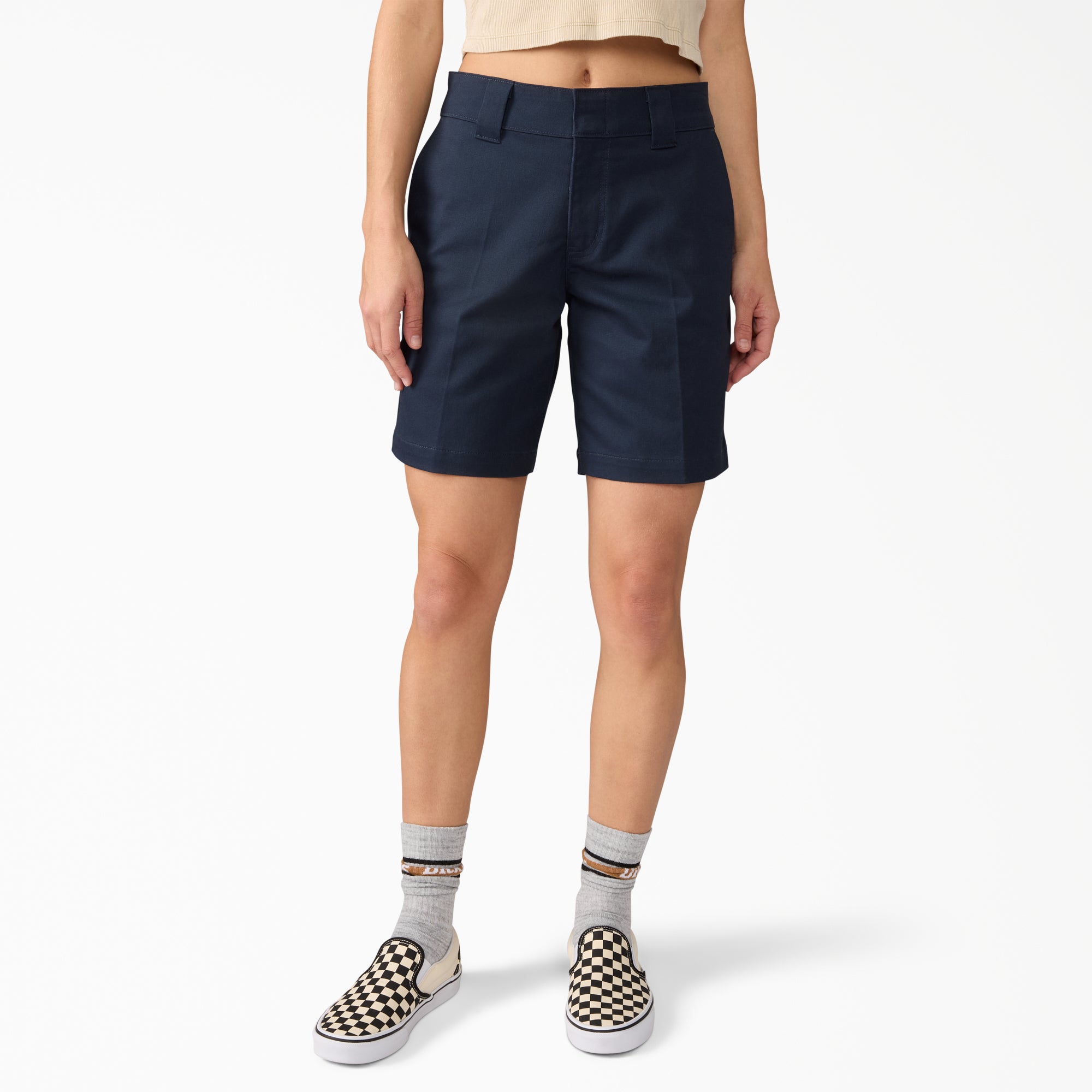 Women's Super Flex Flat Front Shorts. 9