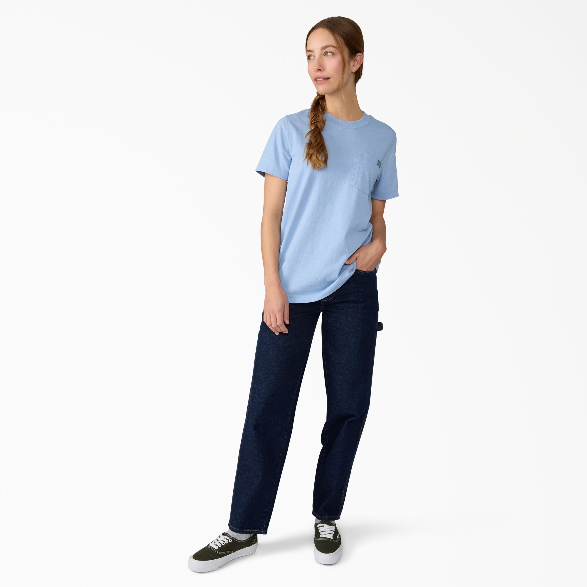 Women's Heavyweight Short Sleeve Pocket T-Shirt - Image 4