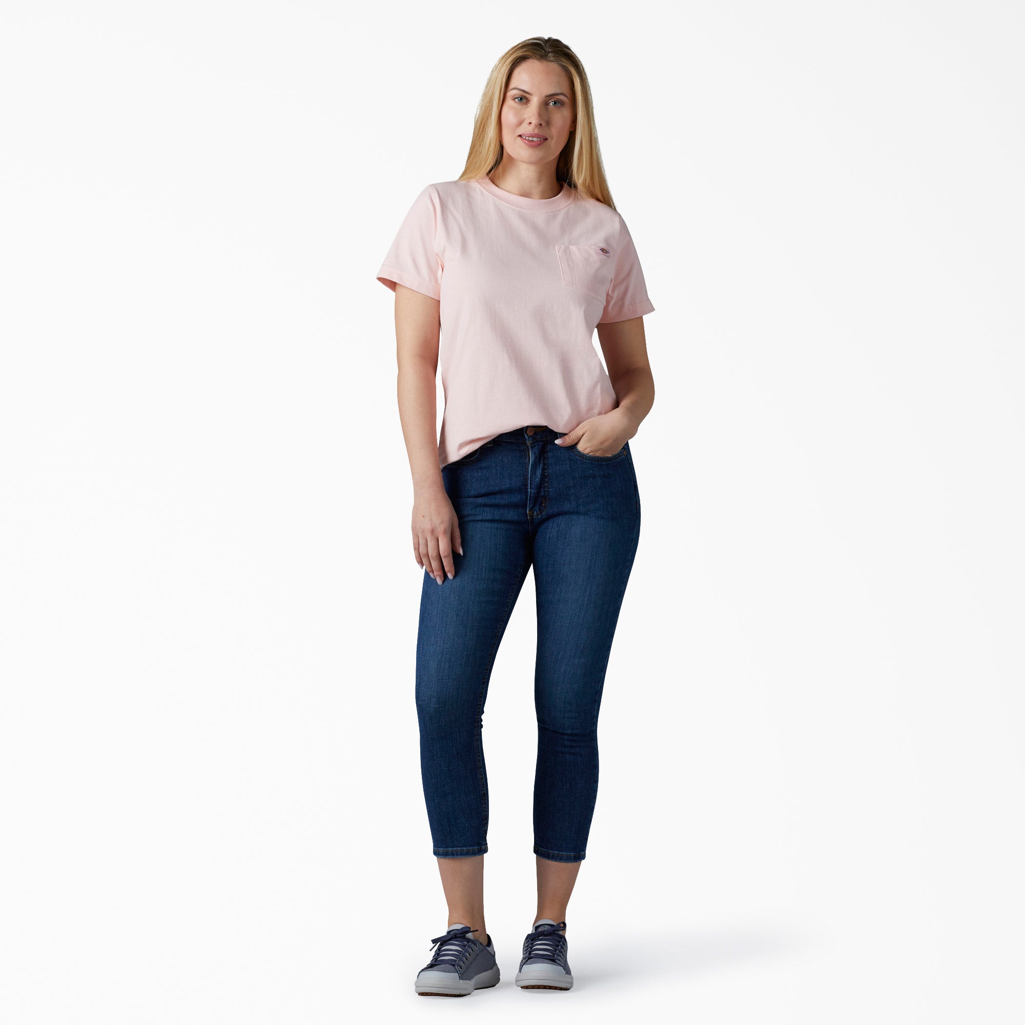 Women's Heavyweight Short Sleeve Pocket T-Shirt - Image 3