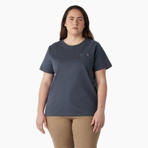 Women's Plus Heavyweight Short Sleeve Pocket T-Shirt