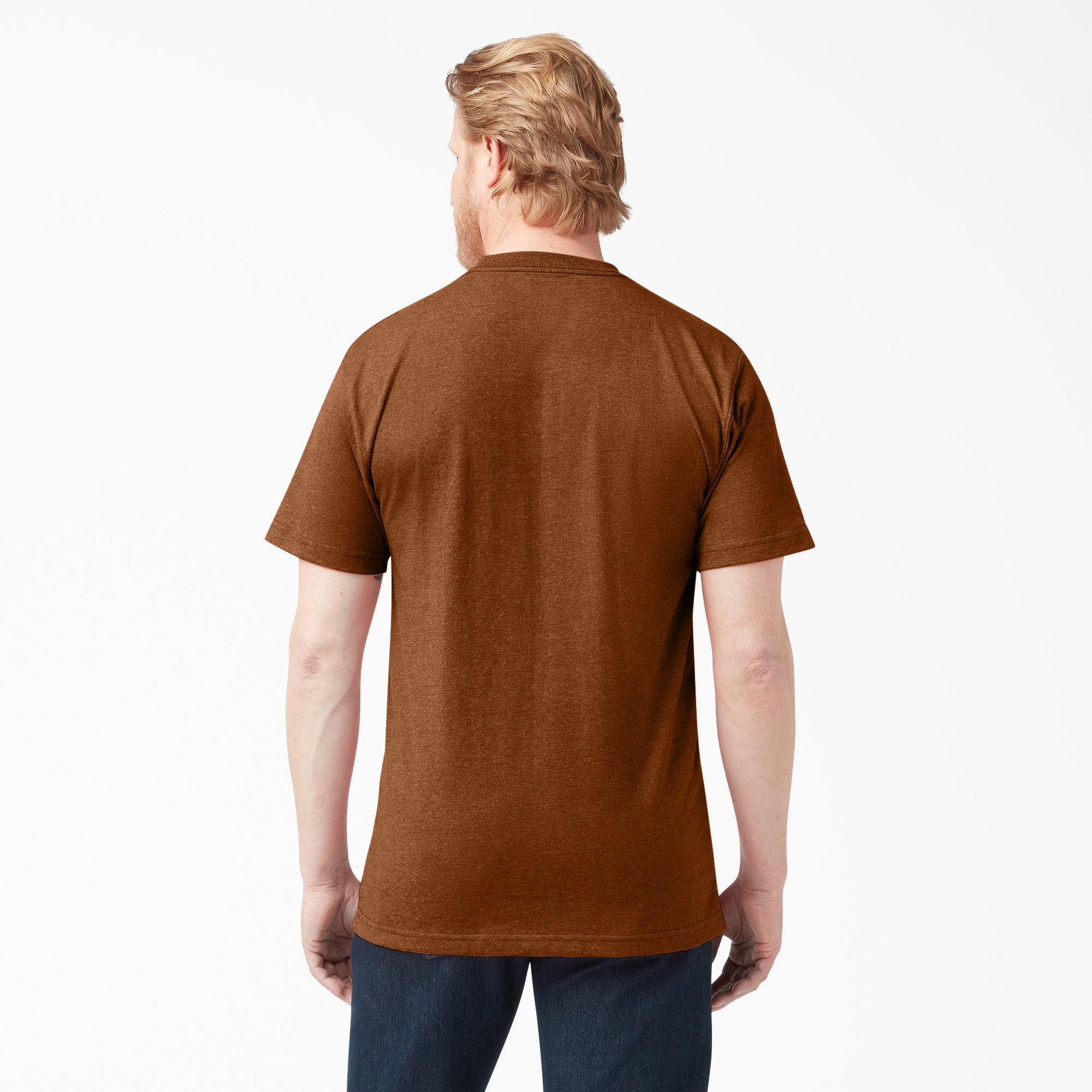 Heavyweight Heathered Short Sleeve Pocket T-Shirt - Image 2