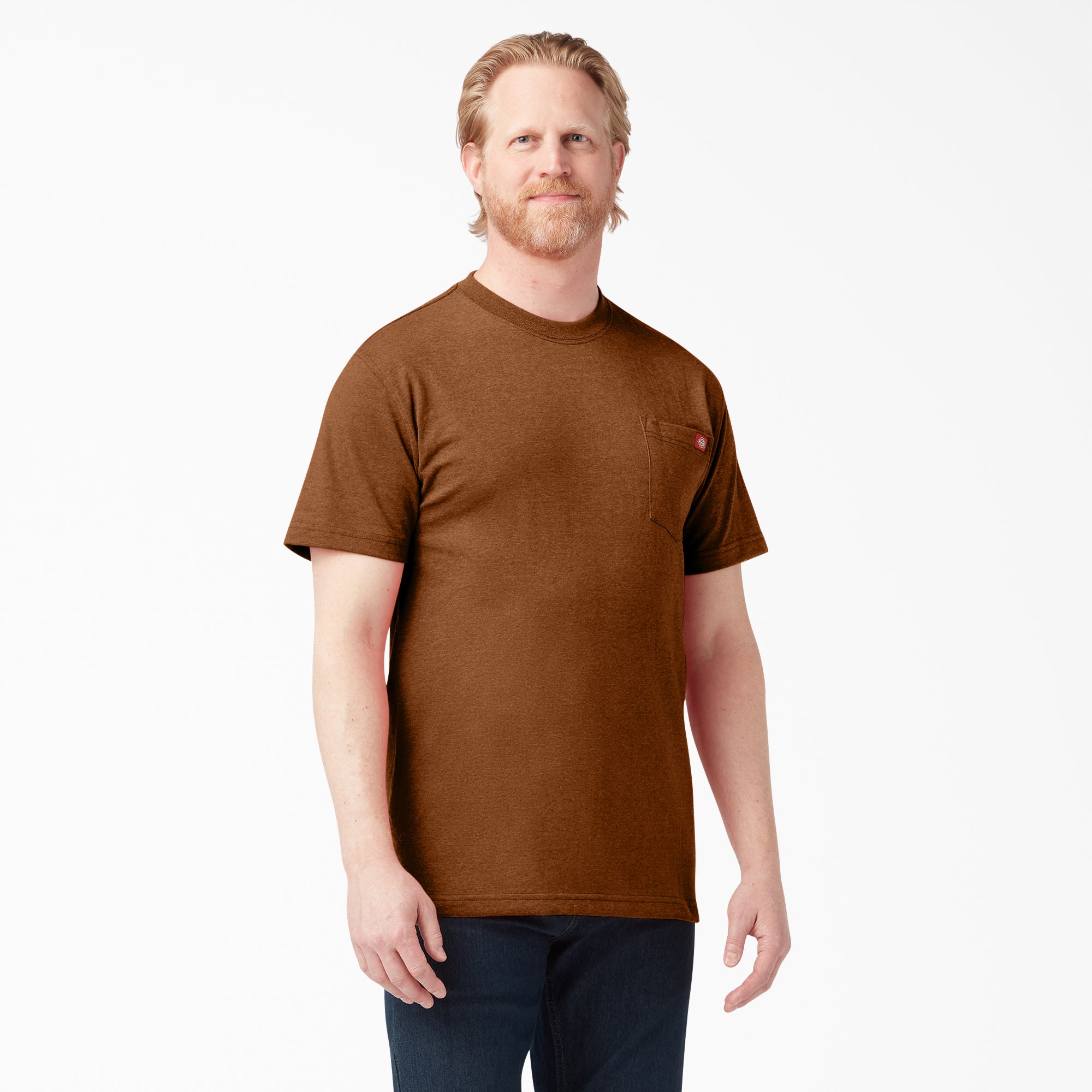Heavyweight Heathered Short Sleeve Pocket T-Shirt