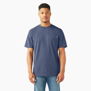 Heavyweight Heathered Short Sleeve Pocket T-Shirt