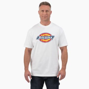 Short Sleeve Tri-Color Logo Graphic T-Shirt